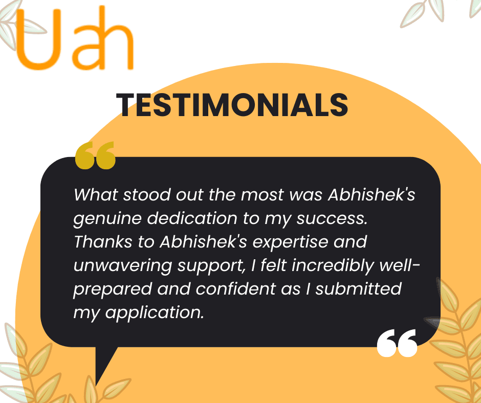 Testimonial for UnivAdmitHelp by Student from India - MS Admission